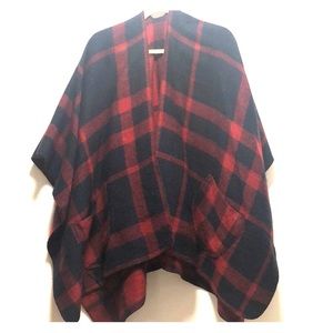 BP. Buffalo Plaid Cape